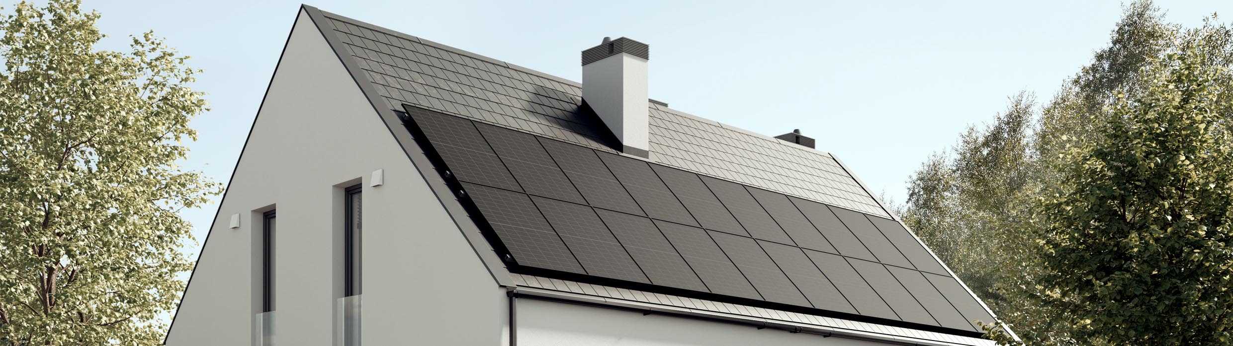 Haus mit Solaranlage Haus mit Solaranlage
